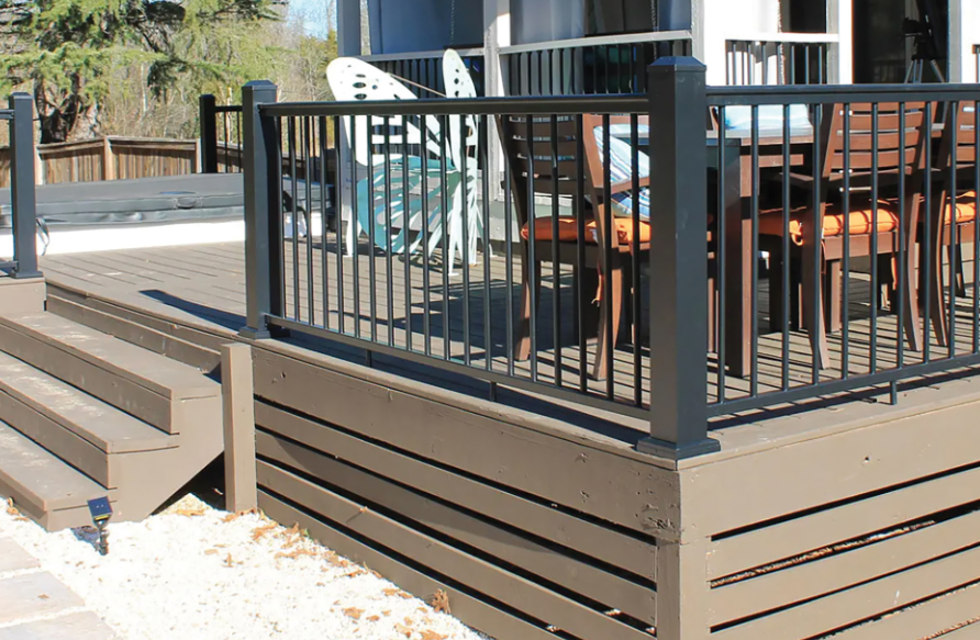 powder-coated aluminum balustrade